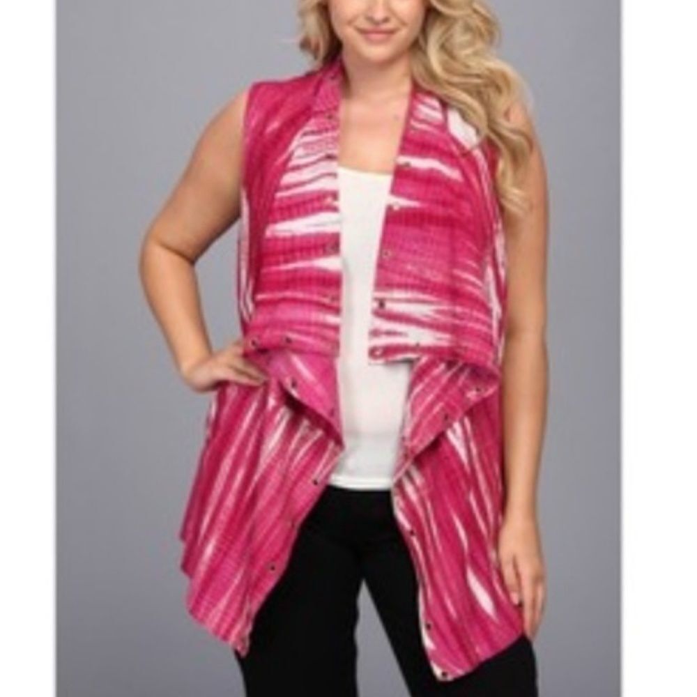 Michael Kors suede tie dye vest - Picture 2 of 7